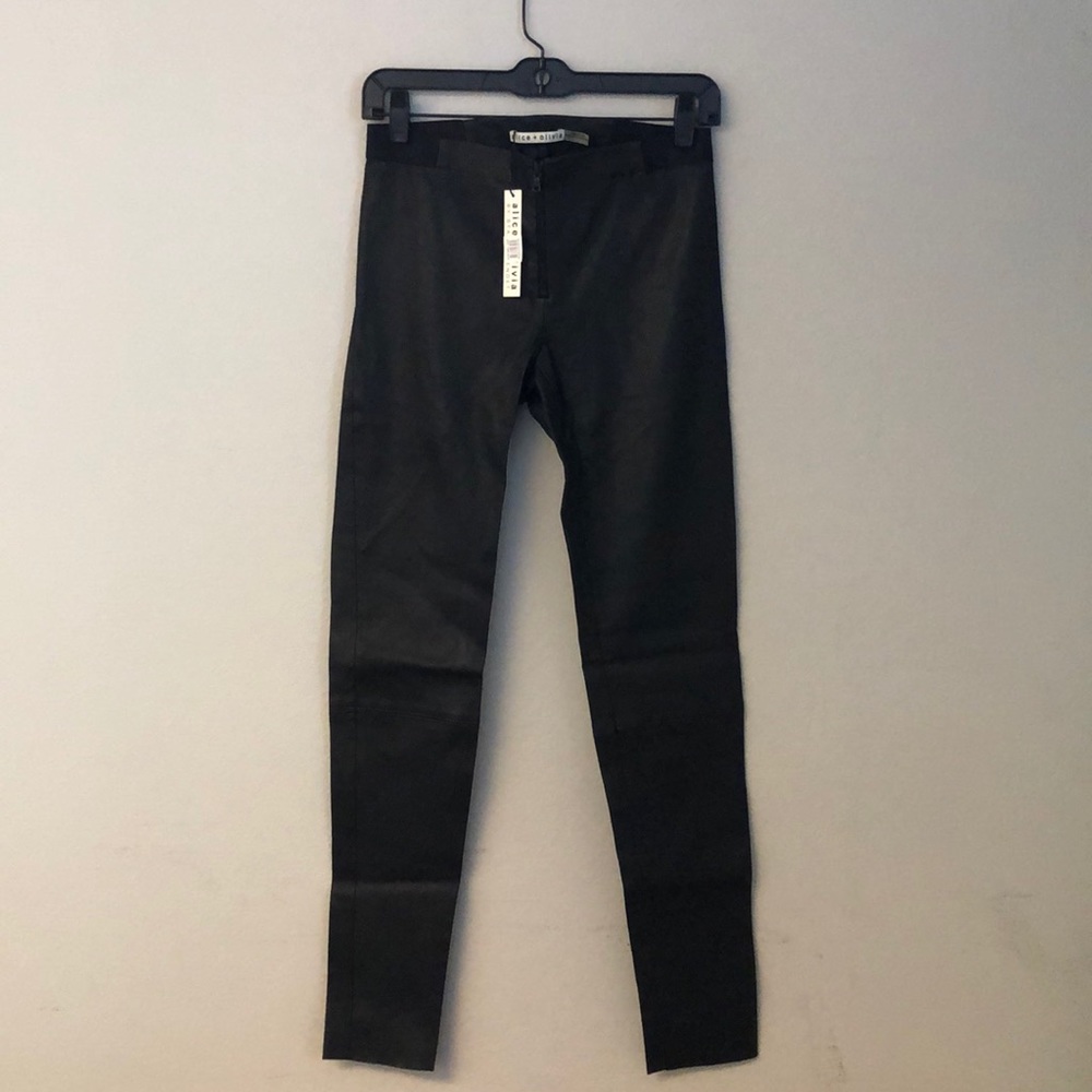 Alice and Olivia Leather Leggings